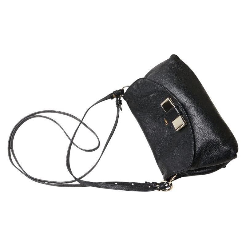 クロエ リリィ ショルダーバッグ ハンドバッグ 2WAY 3P0508 ブラック レザー レディース Chloe 【中古】