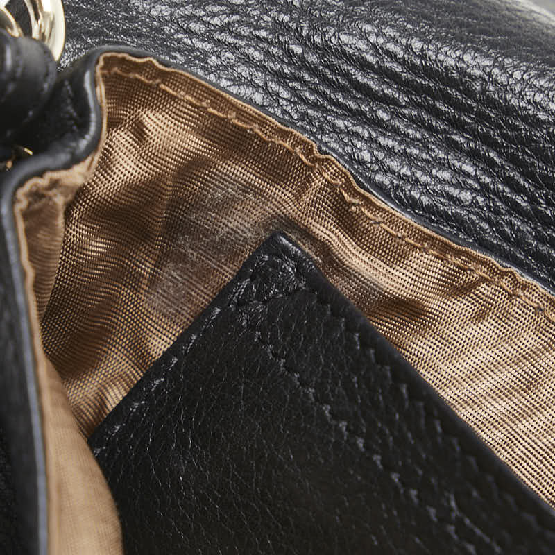 クロエ リリィ ショルダーバッグ ハンドバッグ 2WAY 3P0508 ブラック レザー レディース Chloe 【中古】