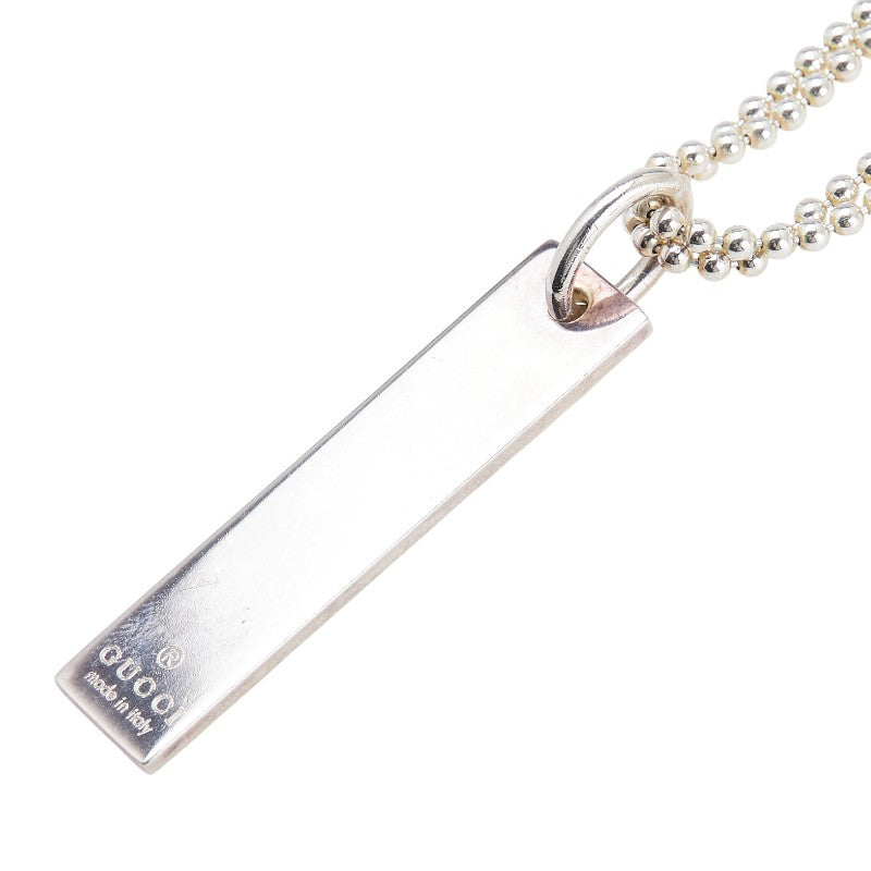 グッチ ネックレス ボールチェーン ダブルチェーン SV925 シルバー レディース GUCCI 【中古】