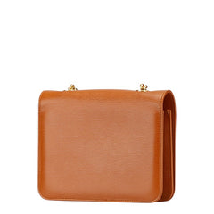 クロエ ロゴ ショルダーバッグ ブラウン レザー レディース Chloe 【中古】