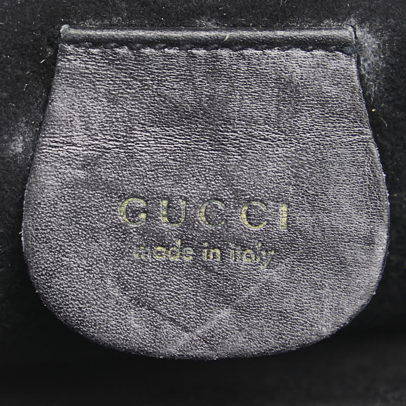 グッチ バンブー ハンドバッグ 001 2058 ブラック レザー レディース GUCCI 【中古】