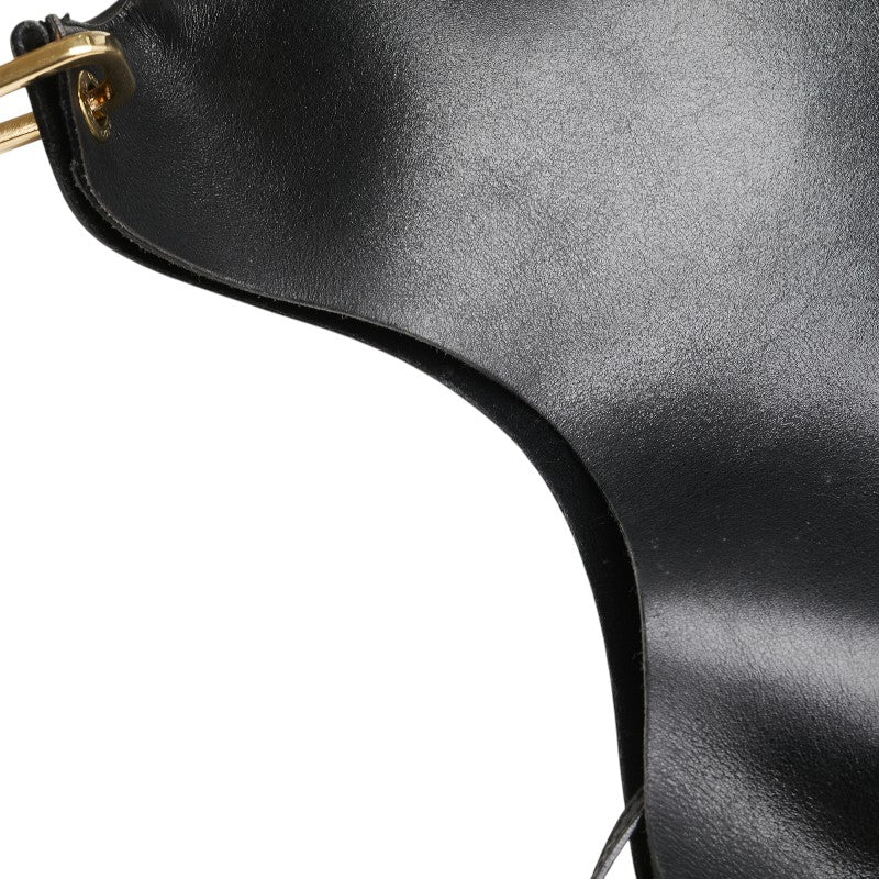 グッチ バンブー ハンドバッグ 001 2058 ブラック レザー レディース GUCCI 【中古】