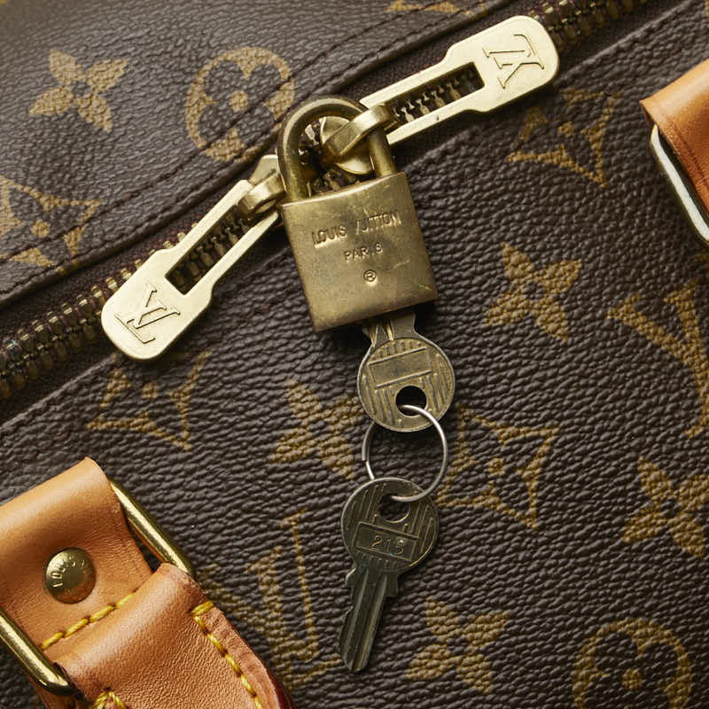 ルイ ヴィトン モノグラム キーポル50 ボストンバッグ トラベルバッグ M41426 ブラウン PVC レザー レディース LOUIS VUITTON 【中古】