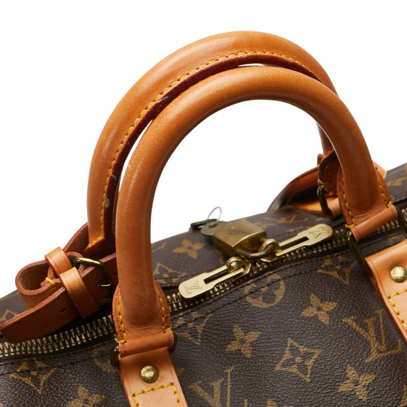 ルイ ヴィトン モノグラム キーポル50 ボストンバッグ トラベルバッグ M41426 ブラウン PVC レザー レディース LOUIS VUITTON 【中古】