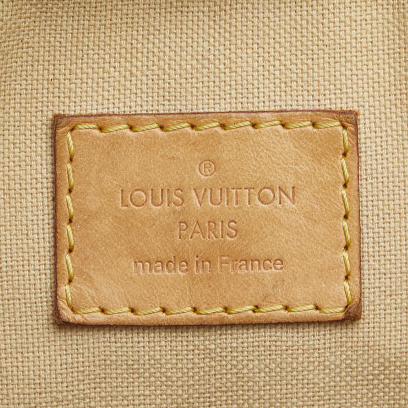 ルイ ヴィトン ダミエ アズール シラクーサMM ショルダーバッグ N41112 ホワイト PVC レザー レディース LOUIS VUITTON 【中古】