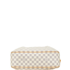 ルイ ヴィトン ダミエ アズール シラクーサMM ショルダーバッグ N41112 ホワイト PVC レザー レディース LOUIS VUITTON 【中古】