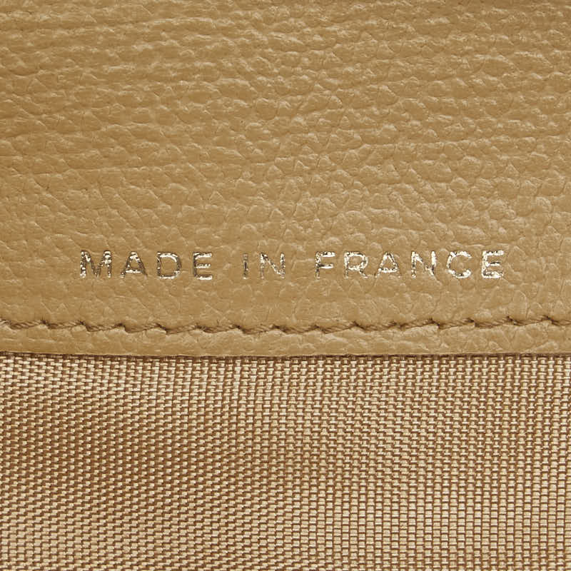 シャネル ココボタン 長財布 イエロー レザー レディース CHANEL 【中古】