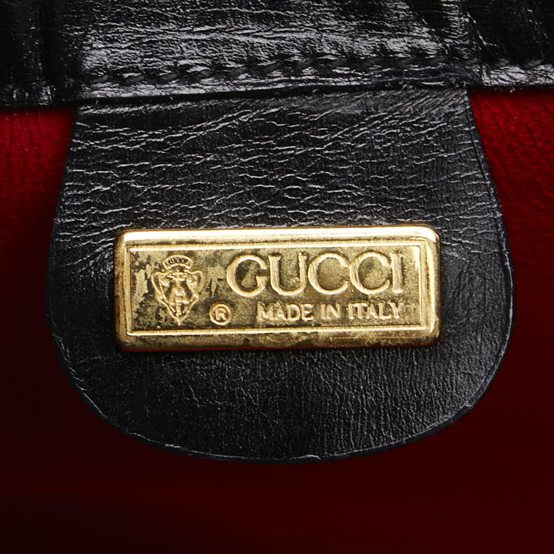 グッチ オールドグッチ ワンハンドルバッグ ハンドバッグ 000 26 0025 ブラック レザー レディース GUCCI 【中古】