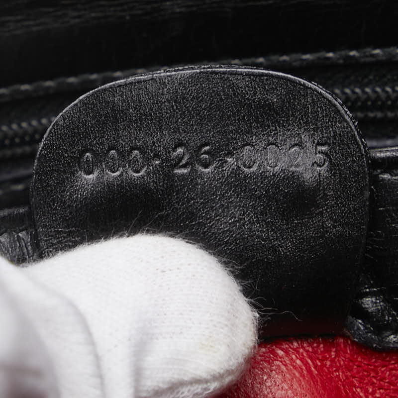 グッチ オールドグッチ ワンハンドルバッグ ハンドバッグ 000 26 0025 ブラック レザー レディース GUCCI 【中古】