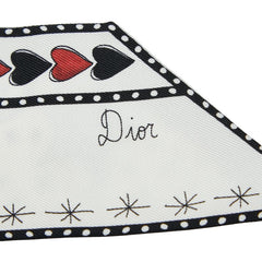 ディオール ミッツァ 運命の輪 スカーフ ホワイト マルチカラー シルク レディース Dior 【中古】