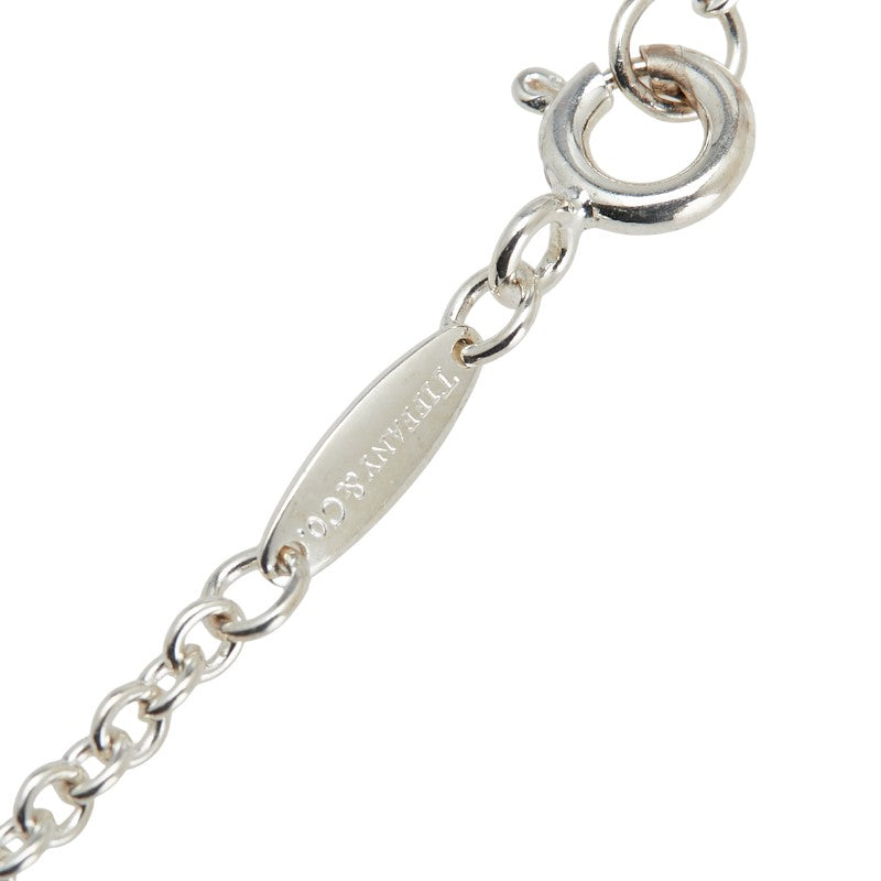 ティファニー エルサ ペレッティ オープンハート ラリアット パール ネックレス SV925 シルバー レディース TIFFANY&Co. 【中古】