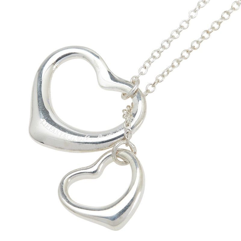 ティファニー ダブルオープンハート ネックレス SV925 シルバー レディース TIFFANY&Co. 【中古】