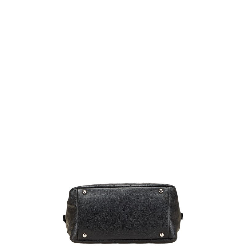 シャネル ココマーク マトラッセ PST チェーン トートバッグ ショルダーバッグ ブラック キャビアスキン レディース CHANEL 【中古】