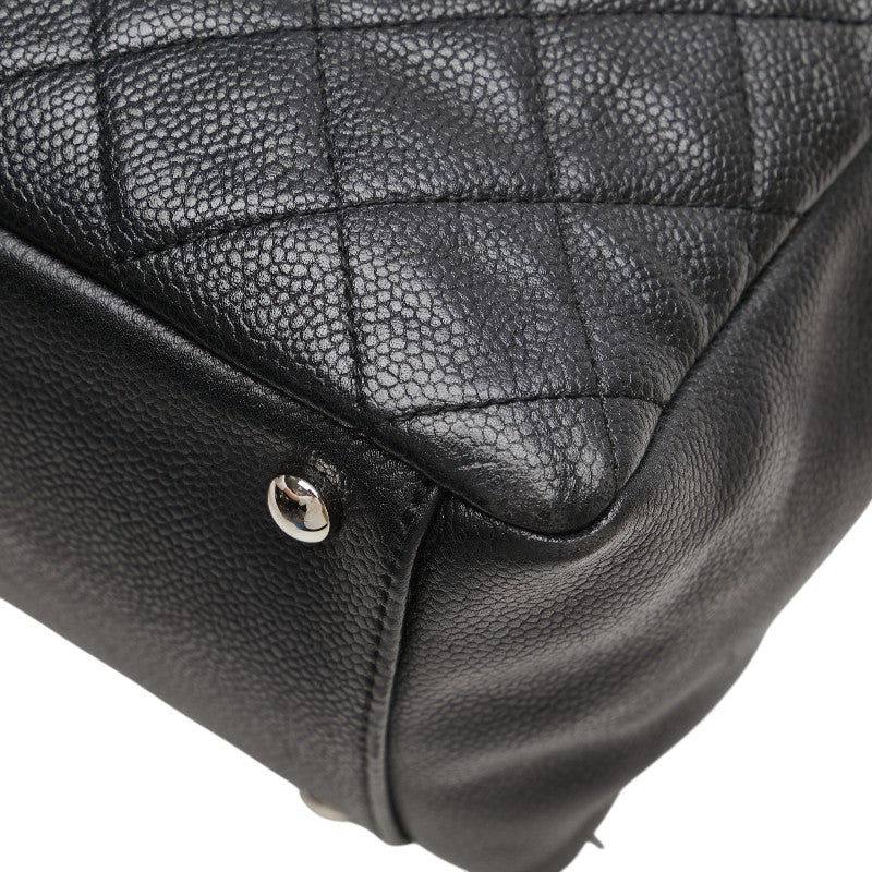 シャネル ココマーク マトラッセ PST チェーン トートバッグ ショルダーバッグ ブラック キャビアスキン レディース CHANEL 【中古】