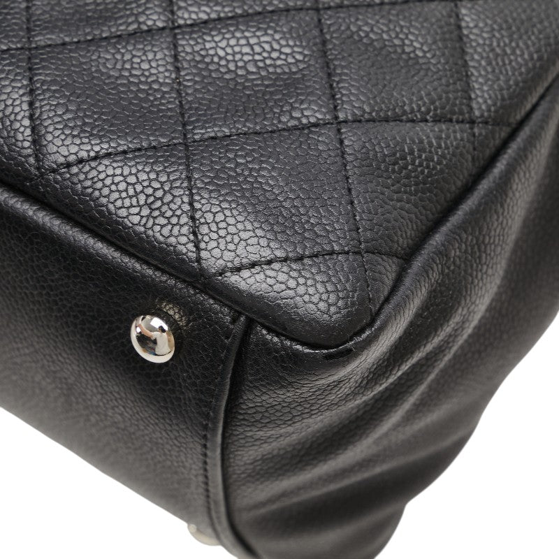 シャネル ココマーク マトラッセ PST チェーン トートバッグ ショルダーバッグ ブラック キャビアスキン レディース CHANEL 【中古】