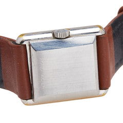 オメガ デヴィル DE VILLE ベルト(社外品) 腕時計 クオーツ シルバー文字盤 メッキ レディース OMEGA 【中古】