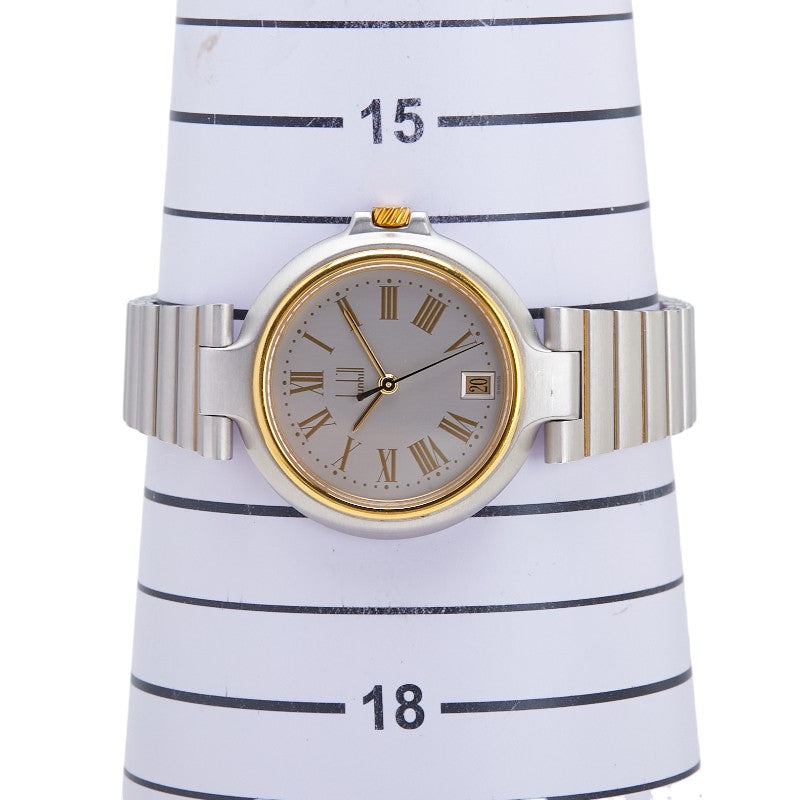 ダンヒル ミレニアム millennium 腕時計 クオーツ シルバー文字盤 ステンレススチール レディース Dunhill 【中古】