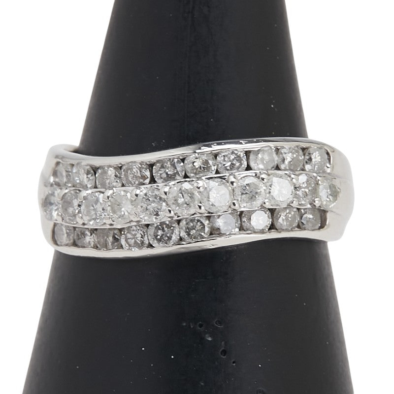 Pt900 プラチナ ダイヤ1.00ct リング 指輪 レディース 12.5号 【中古】