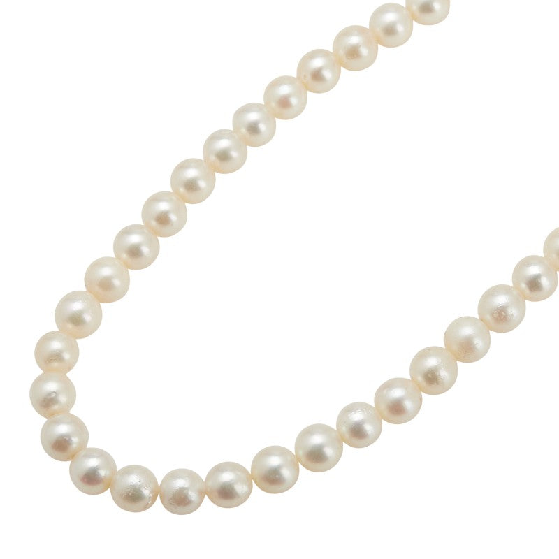 SV925 シルバー アコヤ真珠 アコヤパール7～7.5mm ネックレス レディース 【中古】