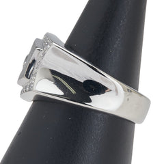 Pt900 プラチナ ダイヤ0.136ct ダイヤ0.242ct リング 指輪 レディース 15.5号 【中古】