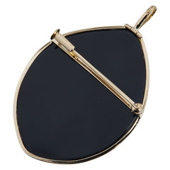 K18YG イエローゴールド メノウカメオ約43×31mm ペンダント ブローチ レディース 【中古】