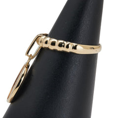 K21.6 ゴールド K18YG イエローゴールド メキシコ2ペソ金貨 リング 指輪 レディース 11.5号 【中古】