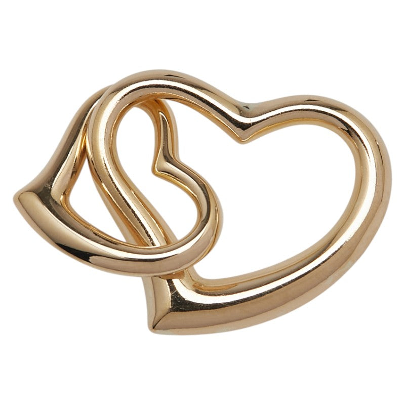 K18YG イエローゴールド ハート モチーフ ペンダントトップ レディース 【中古】