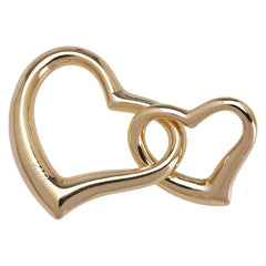 K18YG イエローゴールド ハート モチーフ ペンダントトップ レディース 【中古】