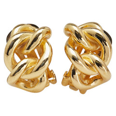 クリスチャンディオール チェーン モチーフ イヤリング ゴールド メッキ レディース Christian Dior 【中古】