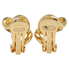 クリスチャンディオール チェーン モチーフ イヤリング ゴールド メッキ レディース Christian Dior 【中古】