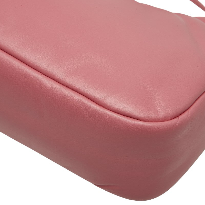 プラダ Re-Edition リ エディション 2005 チェーン ハンドバッグ ショルダーバッグ 2WAY 1BH204 ピンク レザー レディース PRADA 【中古】