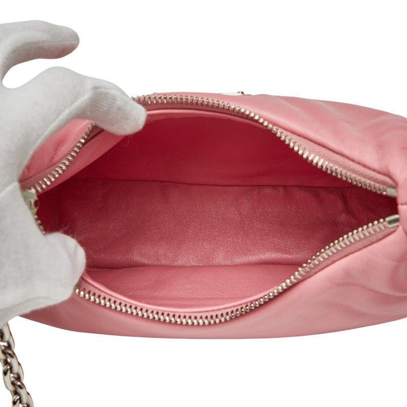 プラダ Re-Edition リ エディション 2005 チェーン ハンドバッグ ショルダーバッグ 2WAY 1BH204 ピンク レザー レディース PRADA 【中古】