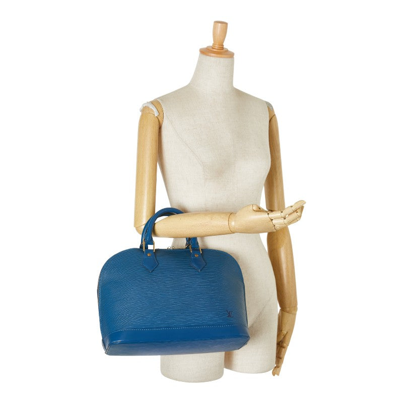 ルイ ヴィトン エピ アルマ ハンドバッグ M52145 トレドブルー レザー レディース LOUIS VUITTON 【中古】
