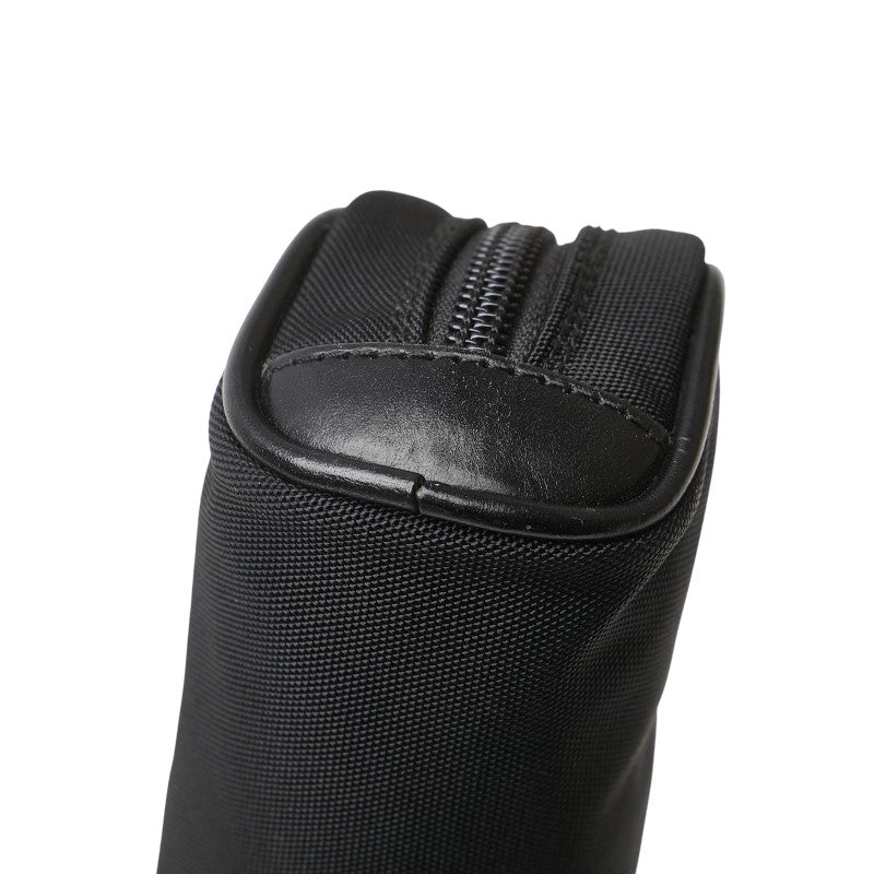 グッチ ロゴ ポーチ 039 1056 ブラック ナイロン レザー レディース GUCCI 【中古】
