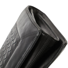 ボッテガヴェネタ イントレチャート クラッチバッグ ブラック レザー メンズ BOTTEGAVENETA 【中古】