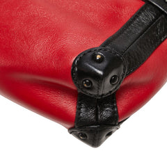 ルイ ヴィトン プティット マル ソフトMM ショルダーバッグ レッド ブラック レザー レディース LOUIS VUITTON 【中古】