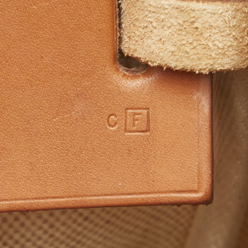エルメス エールバッグ カバスMM トートバッグ ハンドバッグ ベージュ ブラウン シルバー金具 トワルアッシュ レザー レディース HERMES 【中古】