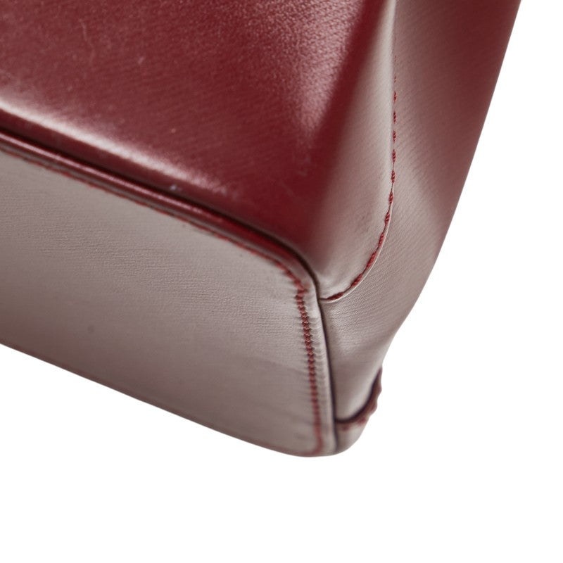 カルティエ トリニティ ハンドバッグ ワインレッド ボルドー レディース CARTIER 【中古】