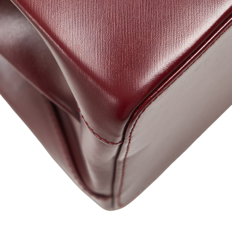 カルティエ トリニティ ハンドバッグ ワインレッド ボルドー レディース CARTIER 【中古】