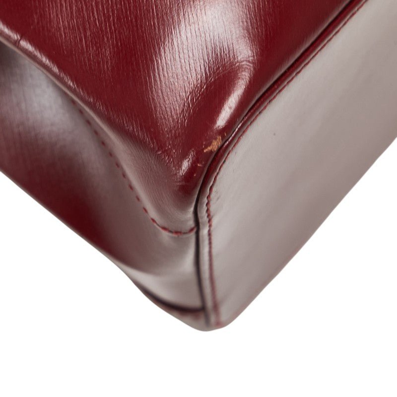 カルティエ トリニティ ハンドバッグ ワインレッド ボルドー レディース CARTIER 【中古】