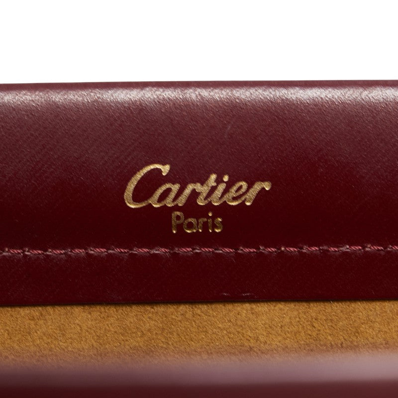 カルティエ トリニティ ハンドバッグ ワインレッド ボルドー レディース CARTIER 【中古】