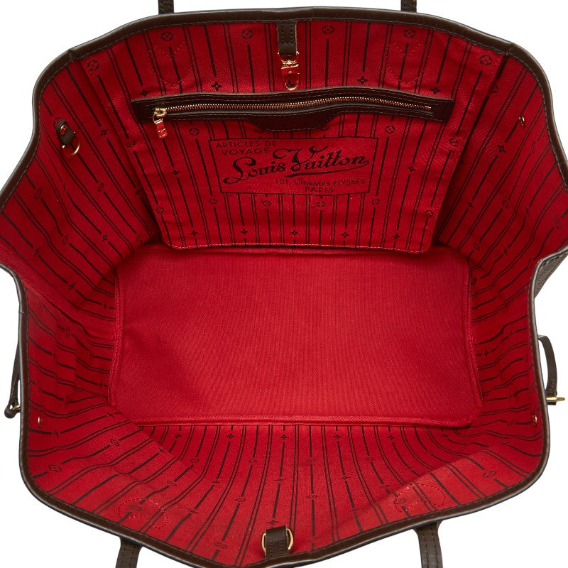 ルイ ヴィトン ダミエ ネヴァーフルGM トートバッグ N51106 ブラウン PVC レザー レディース LOUIS VUITTON 【中古】