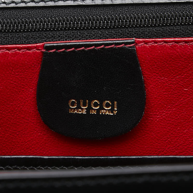 グッチ バンブー ハンドバッグ ショルダーバッグ 2WAY 000 1227 ブラック レザー レディース GUCCI 【中古】