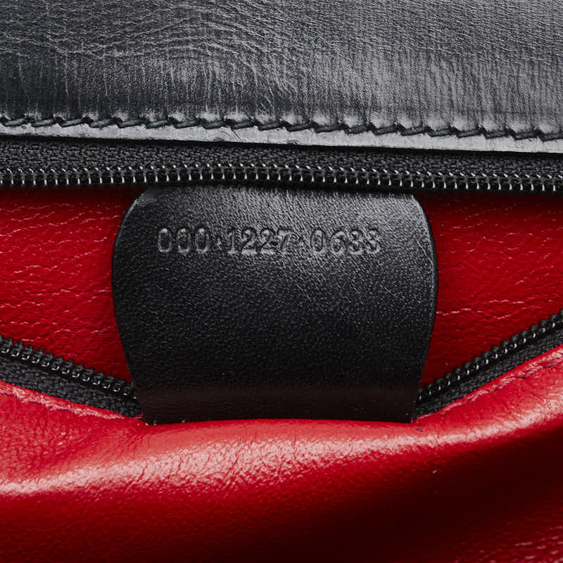グッチ バンブー ハンドバッグ ショルダーバッグ 2WAY 000 1227 ブラック レザー レディース GUCCI 【中古】