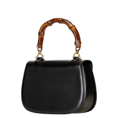 グッチ バンブー ハンドバッグ ショルダーバッグ 2WAY 000 1227 ブラック レザー レディース GUCCI 【中古】