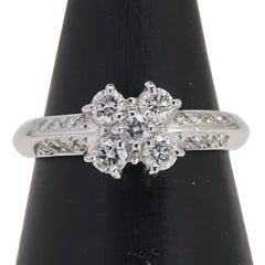 Pt900 プラチナ ダイヤ0.50ct リング 指輪 レディース 10.5号 【中古】
