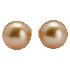 K18YG イエローゴールド 白蝶真珠9.7mm ピアス レディース 【中古】