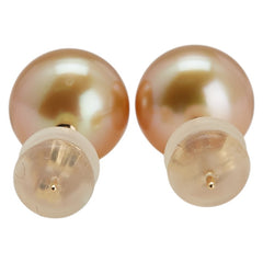 K18YG イエローゴールド 白蝶真珠9.7mm ピアス レディース 【中古】