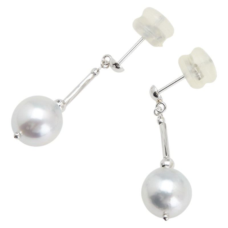 Pt900 プラチナ アコヤパール8.2～8.3mm ピアス レディース 【中古】