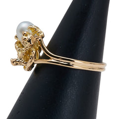 タサキ K18YG イエローゴールド 淡水パール リング 指輪 レディース TASAKI 12号 【中古】